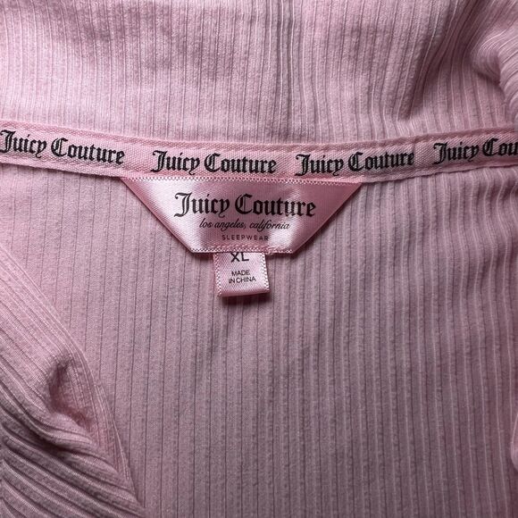 Juicy Couture Sleepwear Women's Size XL Pajama Top Juicy Pink - Picture 3 of 5